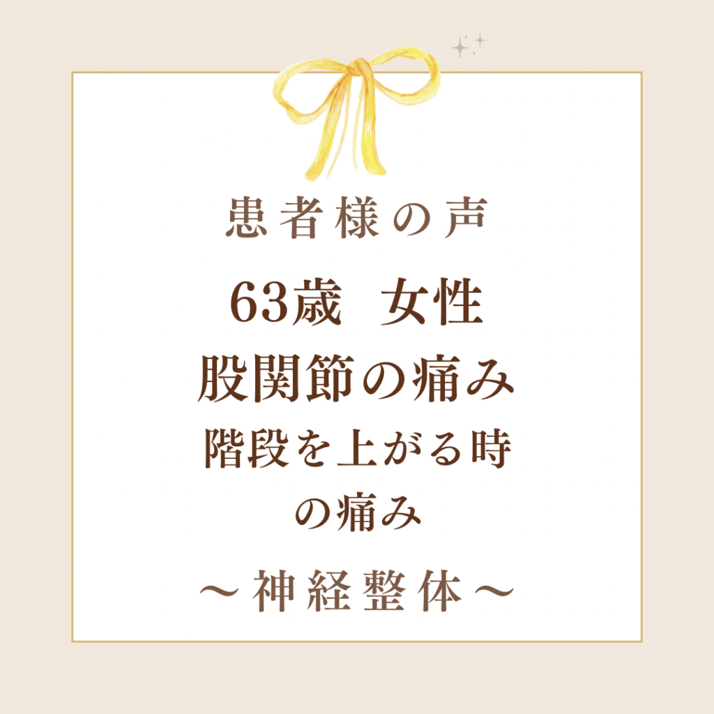 患者さんのお声　【股関節の痛み】和歌山市加太いち鍼灸整骨院